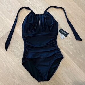 New with tags Kenneth Cole New York Black One Piece Swimsuit